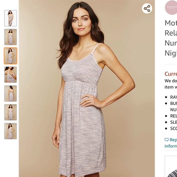 Motherhood Maternity Other - Motherhood Maternity nursing nightgown, size S, GUC